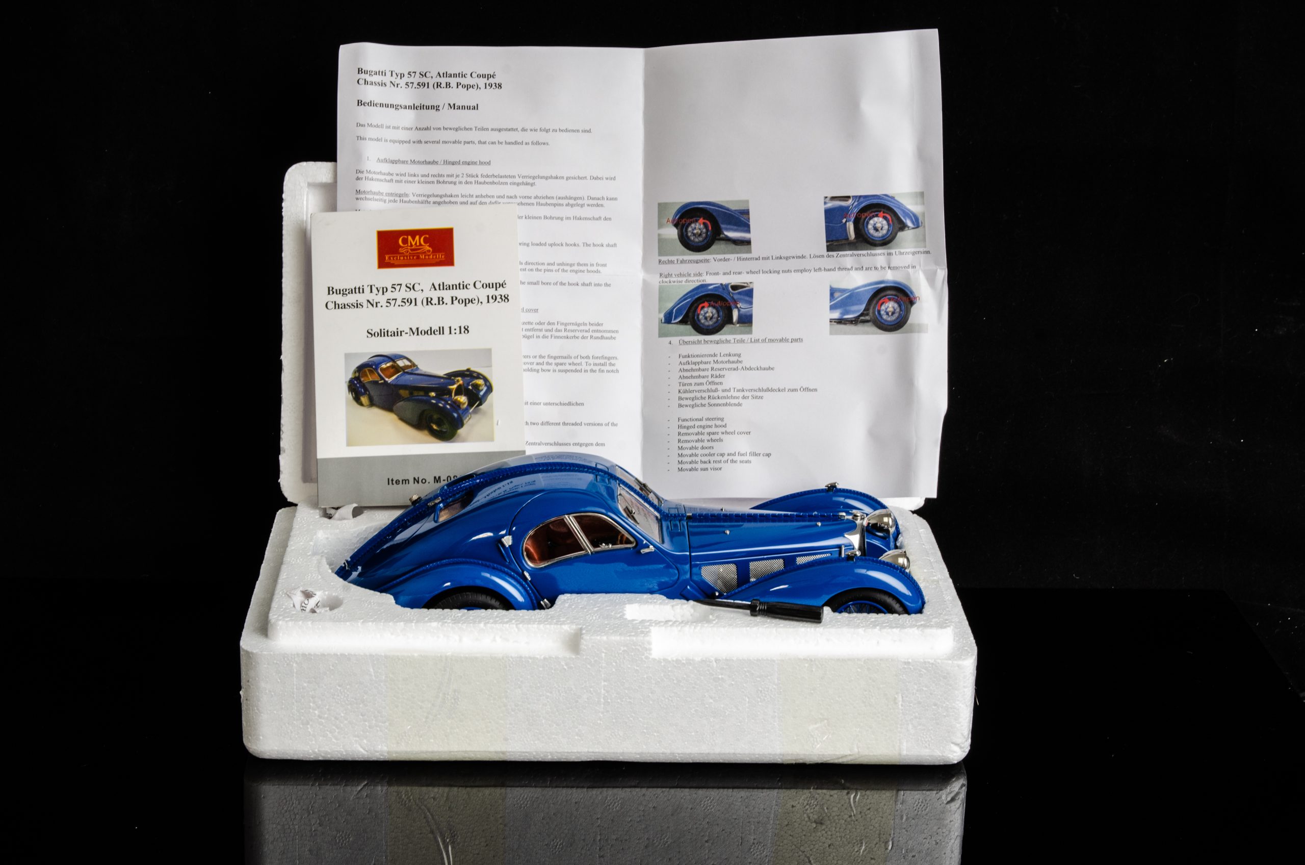 CMC Bugatti Typ 57 SC Atlantic Coupé, 1937 - 1/18 - Imagen 3