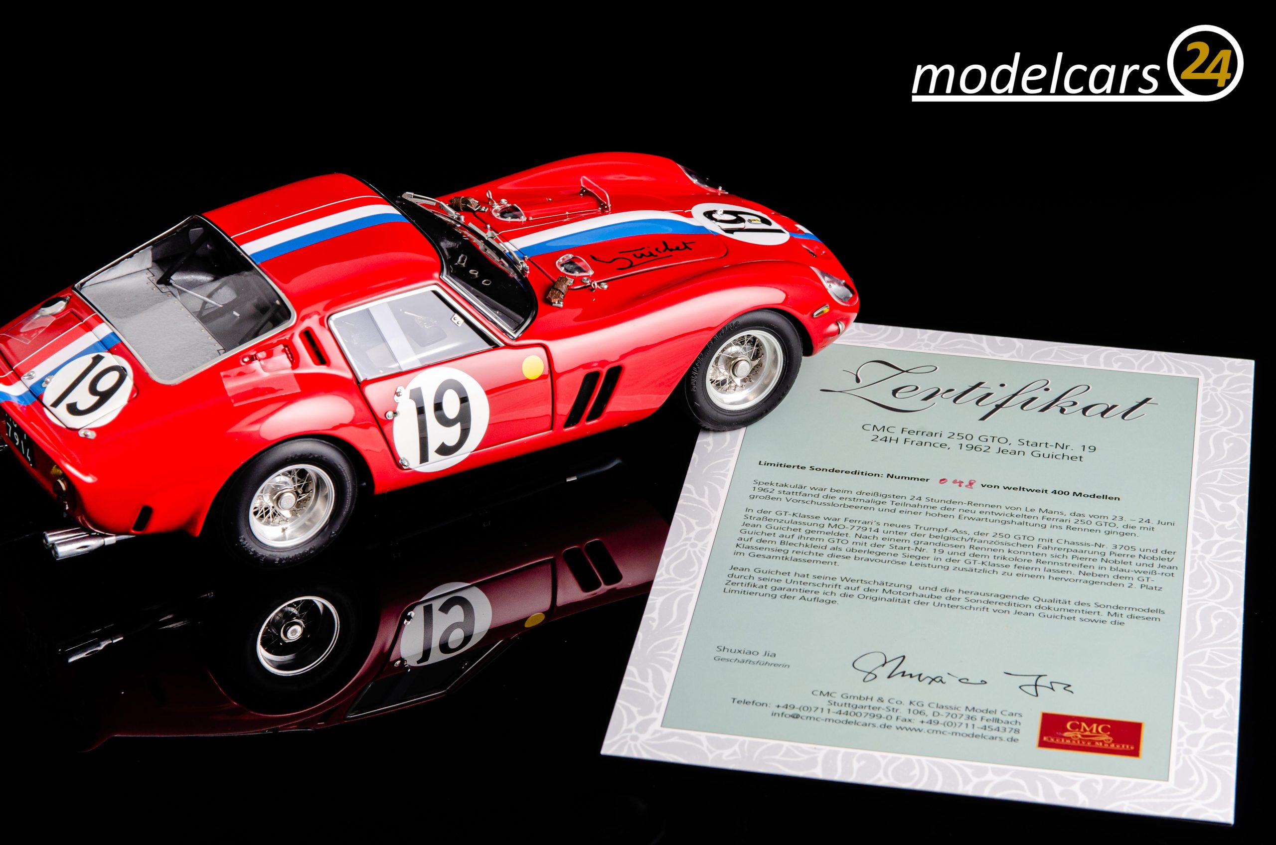 CMC Ferrari 250 GTO M-174 Zertifikat