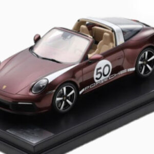 Porsche Industrial Porsche 911 Targa 4S Heritage Design Edition (992) Cherry Metallic 1:12