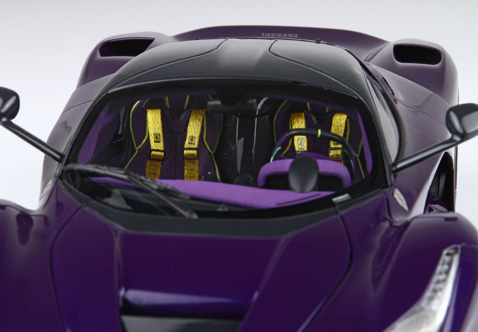 BBR Ferrari LaFerrari 2012 open diecast - SPECIAL PACK Purple Dubai- Viola Vio tailor made – Bild 9