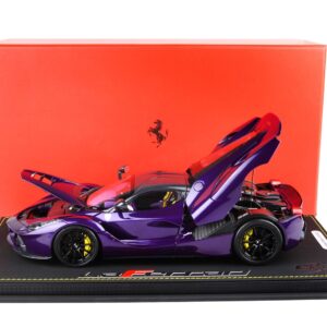BBR Ferrari LaFerrari 2012 open diecast - SPECIAL PACK Purple Dubai- Viola Vio tailor made