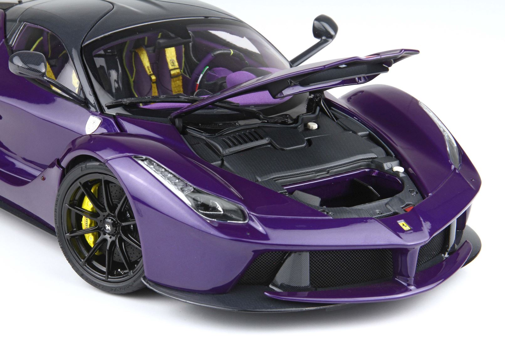 BBR Ferrari LaFerrari 2012 open diecast - SPECIAL PACK Purple Dubai- Viola Vio tailor made – Bild 7