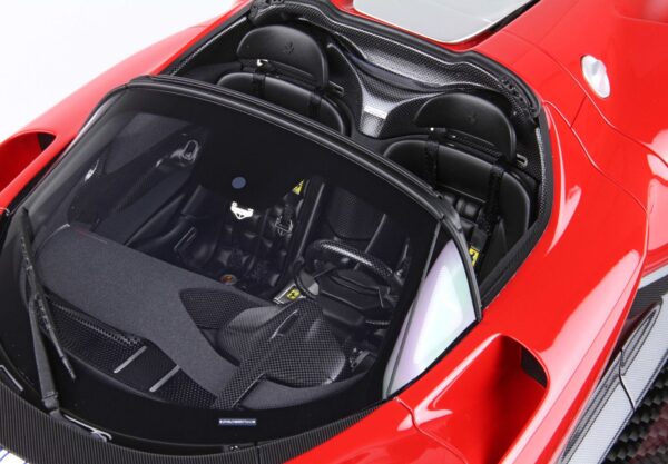 BBR Ferrari Daytona SP3 Serie Icona Red Corsa - Open Roof 1:12 – Bild 4