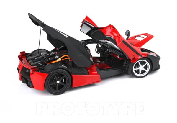 BBR Ferrari LaFerrari TEST 2012 Open Diecast Rosso Corsa 322 And Matt Black EXCLUSIVE BBR – Bild 7