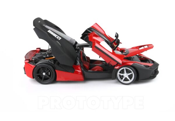 BBR Ferrari LaFerrari TEST 2012 Open Diecast Rosso Corsa 322 And Matt Black EXCLUSIVE BBR – Bild 6