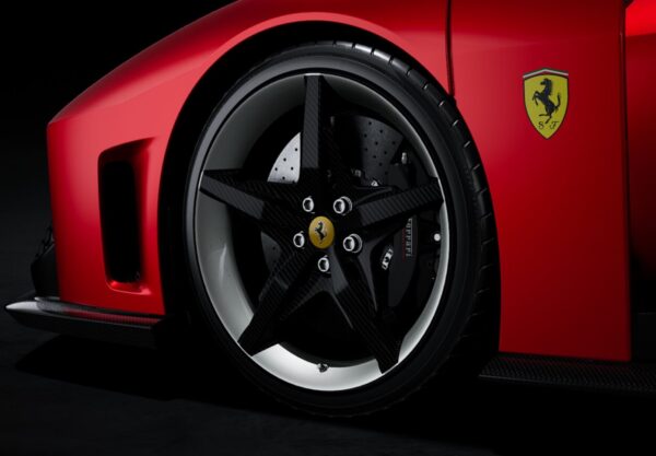BBR Ferrari F80 carbon optional Rosso Supercar - bicolor wheels silver and carbon – Bild 2