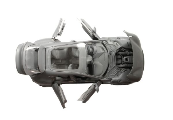 BBR Ferrari Purosangue Diecast Panoramic Roof Grigio Titanio - Polifoam – Bild 4