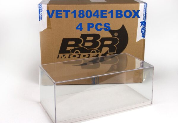 BBR - Vitrinen Display case mit alcantara Bodenplatte in light beige und roten Nähten