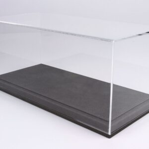 BBR - Vitrinas vitrina de plexiglás con placa base de cuero gris 1:18