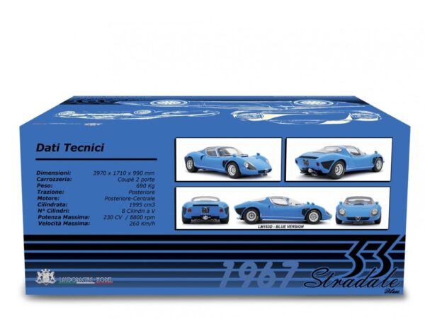 Laudoracing Alfa Romeo 33 Coupe Stradale 1967 D Version Telaio 111 1:18 – Bild 3