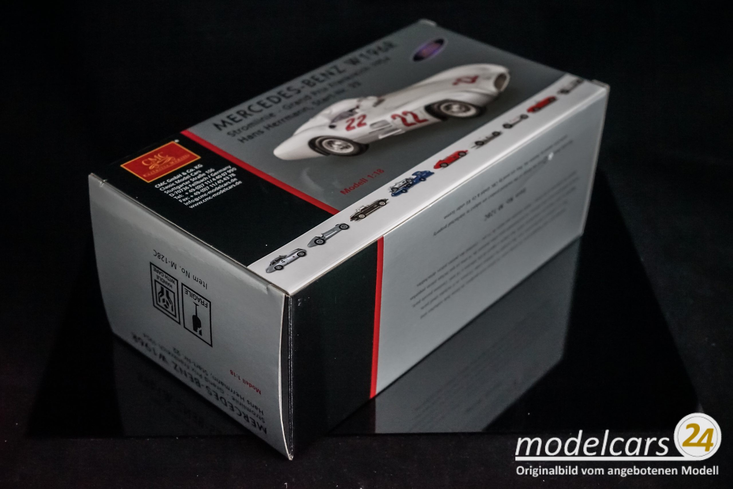 CMC Mercedes-Benz W196R Stromlinie, 1954, GP Frankreich #22 Hans Herrmann - 1/18 - Image 11
