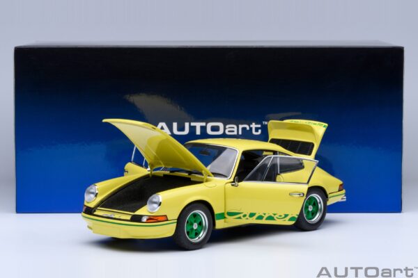 AUTOart Porsche 911 Carrera 2.7 RS (Light Yellow with Green stripes)