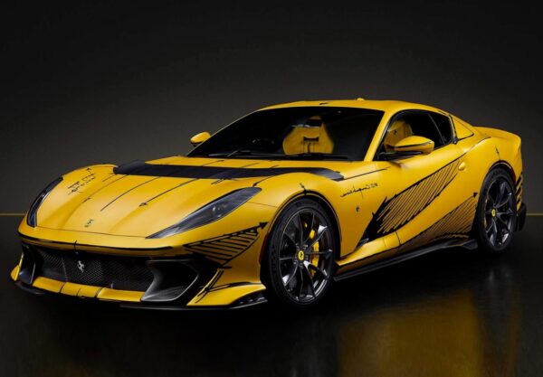 Ferrari 812 Competizione Three layer yellow special Carbon box packaging