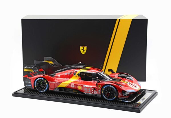 BBR Ferrari 499P  Winner Le Mans 2023 car n.51 scale 1/12 Driver Pier Guidi-Calado-Giovinazzi