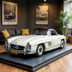 Mercedes 300 sl weiß DB050 mit Hardtop DB040 – innen schwarz 953