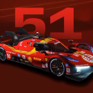 BBR Ferrari 499P car n. 51 - 24h Le Mans 2025 drivers Pier Guidi - Giovinazzi - Calado