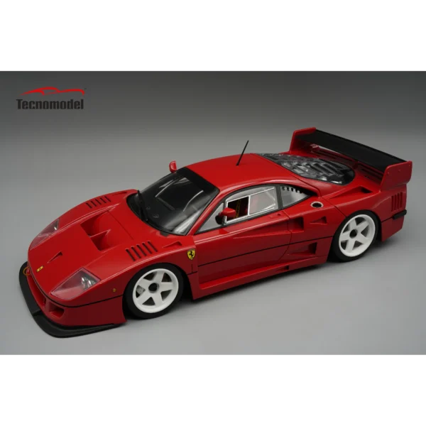 Tecnomodel Ferrari F40 LM 1996 Press Red weiße Felgen – Bild 5