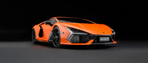 Amalgam Lamborghini Revuelto | Limitierte Auflage in Arancia Apodis 1:8 – Bild 2