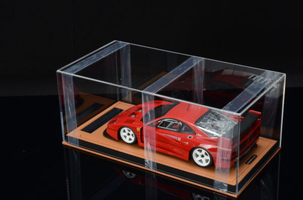 Tecnomodel Ferrari F40 LM 1996 Press Red weiße Felgen – Bild 7
