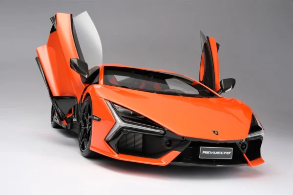 Amalgam Lamborghini Revuelto | Limitierte Auflage in Arancia Apodis 1:8 – Bild 9