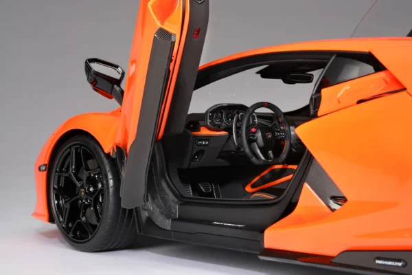 Amalgam Lamborghini Revuelto | Limitierte Auflage in Arancia Apodis 1:8 – Bild 17