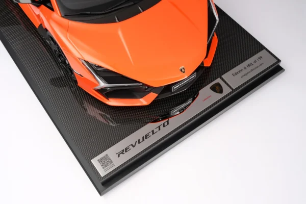 Amalgam Lamborghini Revuelto | Limitierte Auflage in Arancia Apodis 1:8 – Bild 3