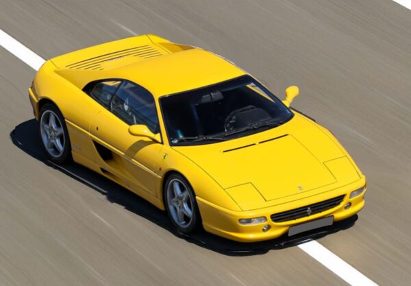 BBR Ferrari F355 Berlinetta 1994 manual gear Giallo Modena - black interior