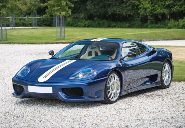 BBR Ferrari 360 Challenge Stradale Blu Tour de France with italian stripe