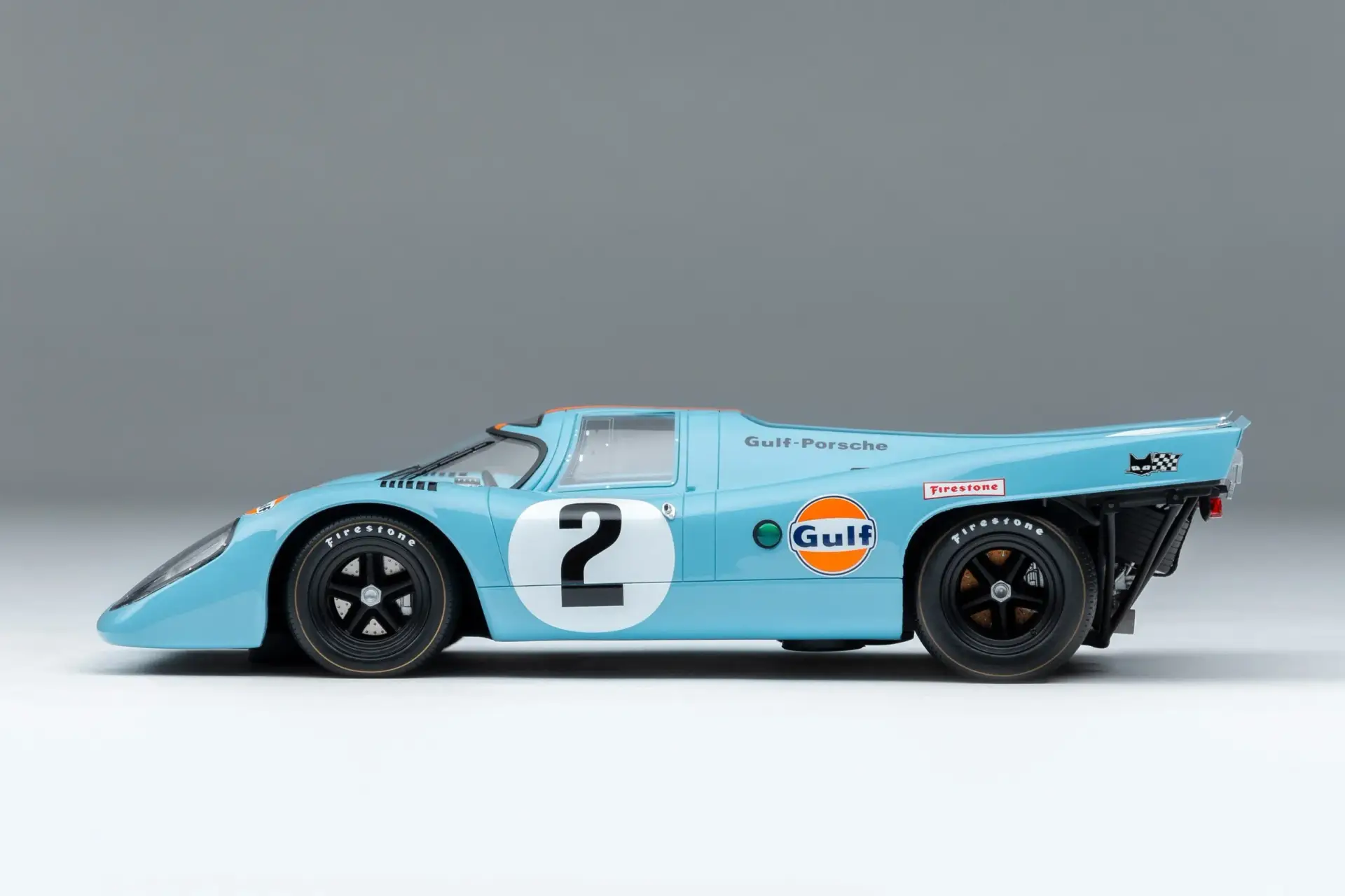Amalgam Porsche 917K - Sieger von 1970 Daytona - Gulf-Lackierung - Road & Track 1:18 – Bild 9