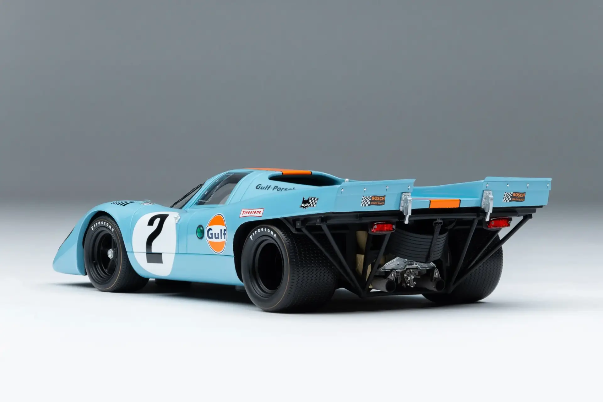 Amalgam Porsche 917K - Sieger von 1970 Daytona - Gulf-Lackierung - Road & Track 1:18 – Bild 8