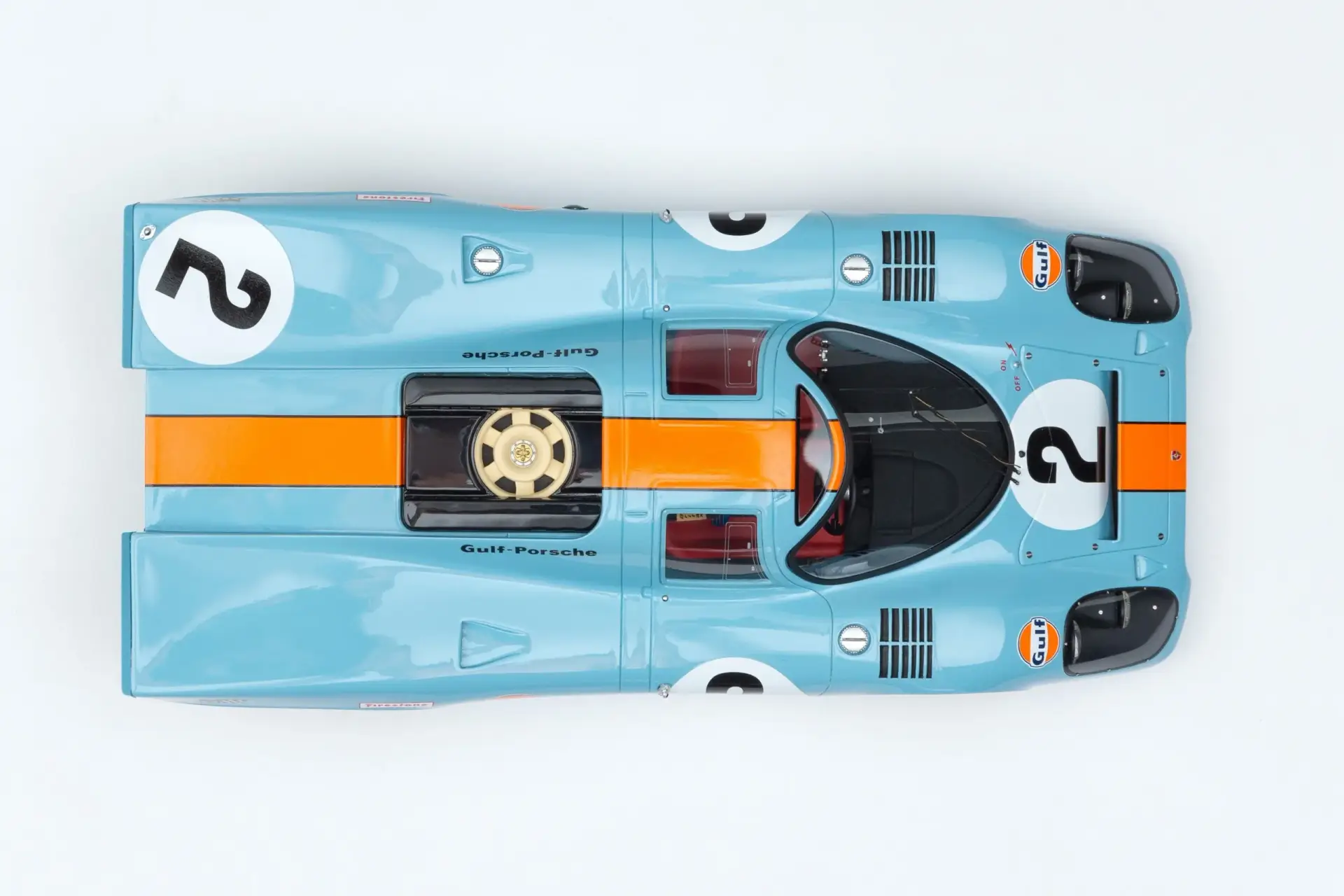 Amalgam Porsche 917K - Sieger von 1970 Daytona - Gulf-Lackierung - Road & Track 1:18 – Bild 5