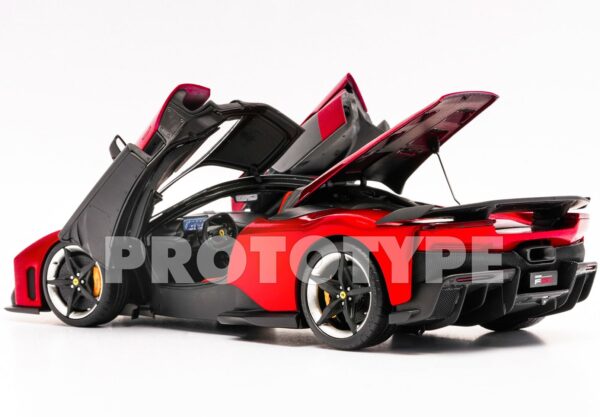 BBR Ferrari F80 diecast full open Rosso Supercar - LAUNCH PACK - BASE AND CASE INCLUDED – Bild 3