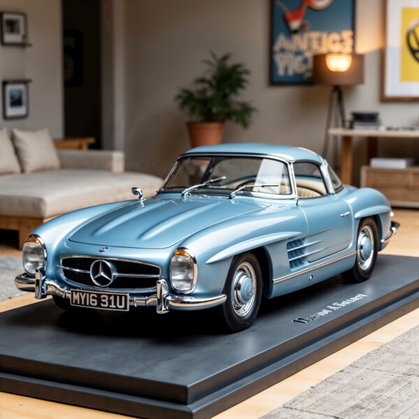 IXO Mercedes 300 SL Roadster blau modelcars24 exklusive Bausatz 1:8 – Bild 3
