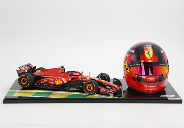BBR Ferrari SF24 Australian GP 2024 - Sainz DIECAST MODEL AND HELMET – Bild 2