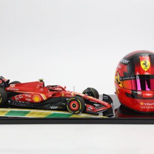 BBR Ferrari SF24 Australian GP 2024 - Sainz DIECAST MODEL AND HELMET