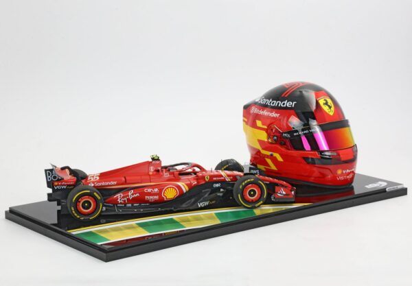 BBR Ferrari SF24 Australian GP 2024 - Sainz DIECAST MODEL AND HELMET – Bild 3