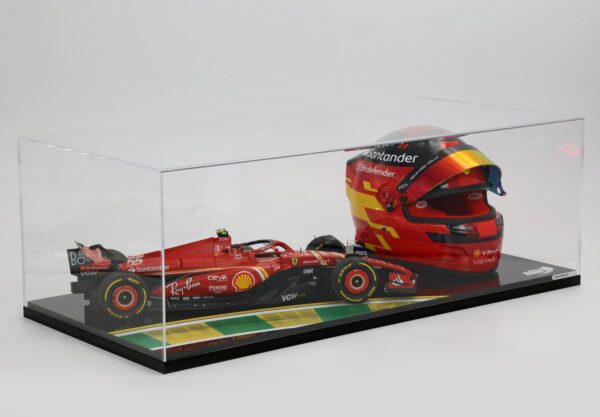BBR Ferrari SF24 Australian GP 2024 - Sainz DIECAST MODEL AND HELMET – Bild 8