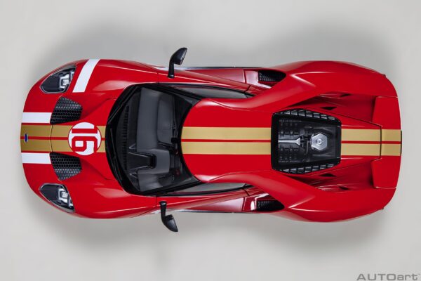 AUTOart Ford GT 2022 Alan Mann Heritage Edition (Alan Mann Red) – Bild 6