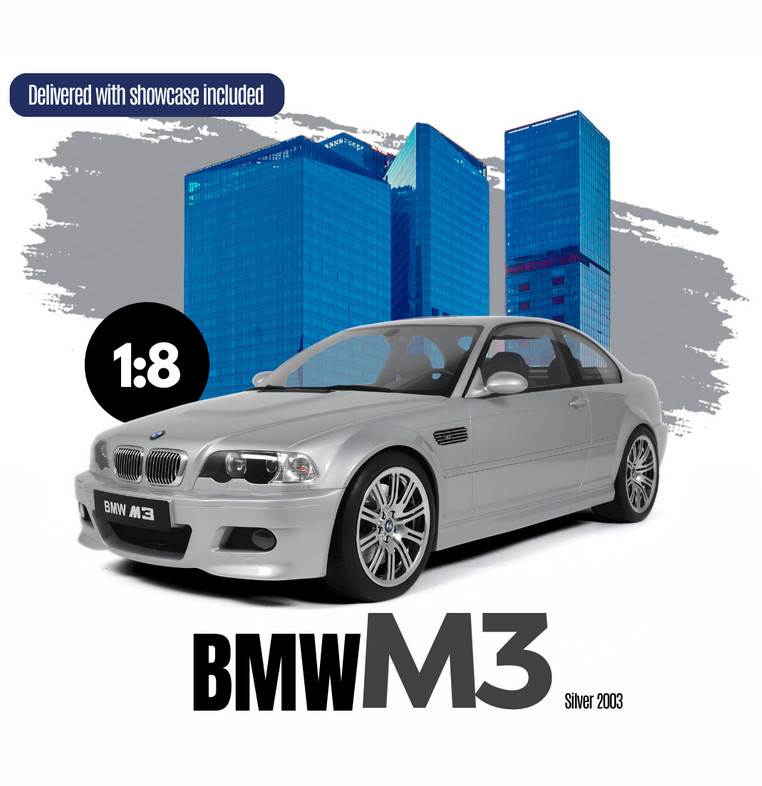 GT Spirit BMW M3 E46 SILVER 2003 1:8