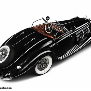 CMC Mercedes Benz 500K Spezial Roadster, black Exterieur black, Interieur red-brown Limited Edition 1500 Stück