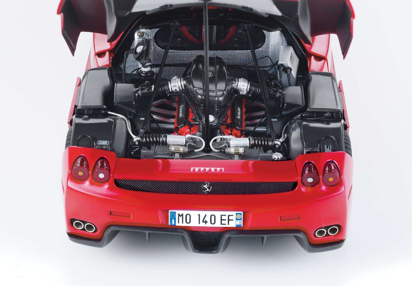 BBR Ferrari Enzo open diecast Rosso Corsa - Silver wheels - Luxury pack - 1/18 – Bild 4