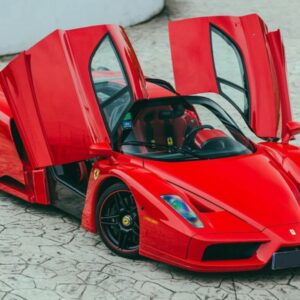 BBR Ferrari Enzo open diecast Rosso Corsa - Black and red wheels - Luxury pack - 1/18