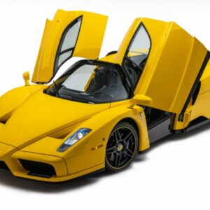 BBR Ferrari Enzo open diecast Giallo Modena - Black and yellow wheels - polifoam pack - 1/18