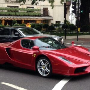 BBR Ferrari Enzo open diecast F1 2007 red - black and red wheels - polifoam pack - 1/18