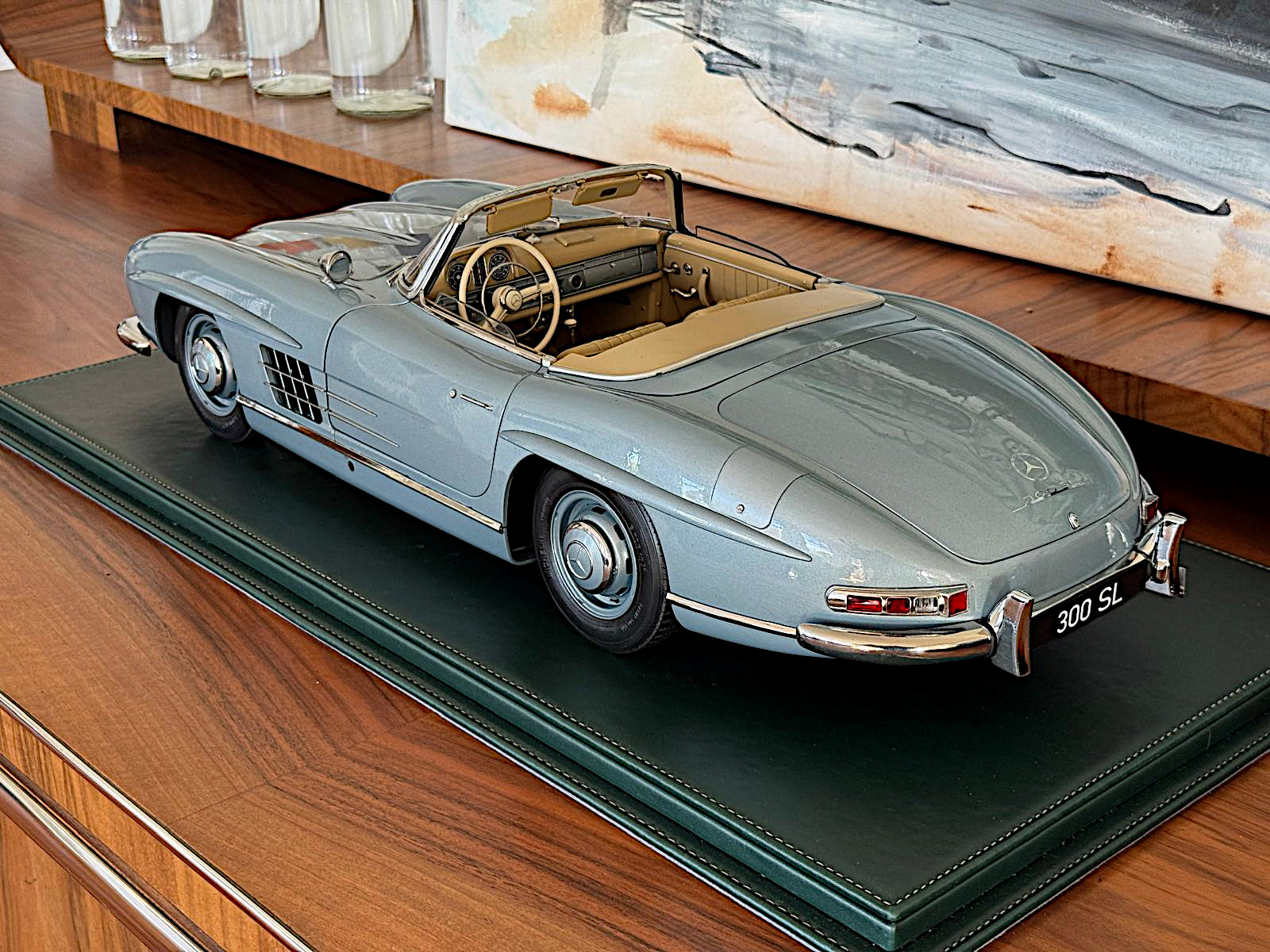 IXO Mercedes 300 SL Roadster blau modelcars24 exklusive Bausatz 1:8 - 1/8 - Image 9