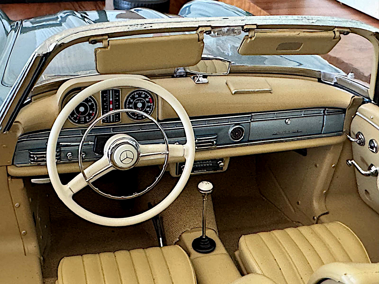 IXO Mercedes 300 SL Roadster blau modelcars24 exklusive Bausatz 1:8 - 1/8 - Image 8