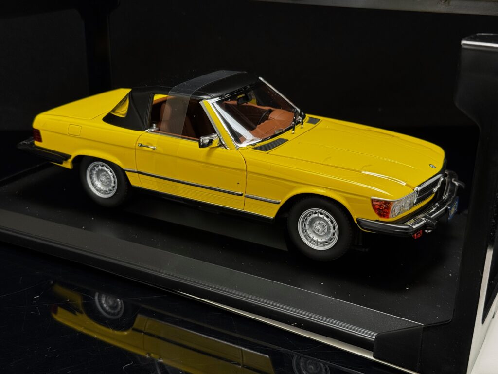 Mercedes 450 SL US 1979 Vert - Miniature 1/18 Norev - Série Dallas