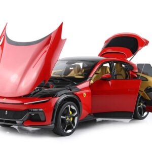 Ferrari Purosangue diecast panoramic roof Rosso Corsa - polifoam - 1/18