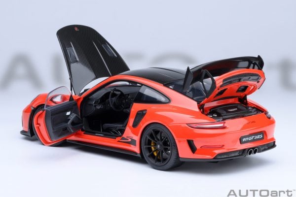 【絶版】1/12 オートアート，ポルシェ911 GT3 RS オレンジ AUTOart ポルシェ 911 (991.2) GT2RS 2017 ヴァイザッハ・パッケージ (whi)