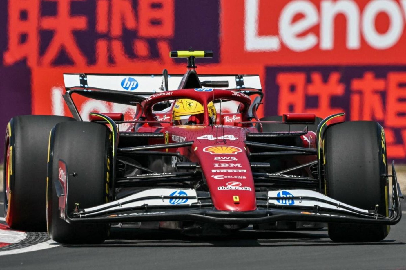 Looksmart Ferrari SF-25 #44 Ganador de la carrera de velocidad de China, Hamilton - 1/12